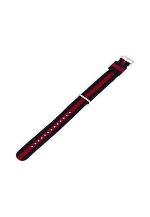 CINTURINO OXFORD BLU ROSSO