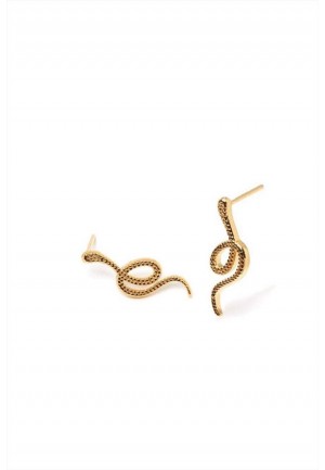 ORECCHINI ARGENTO 925 SERPENTE ORO