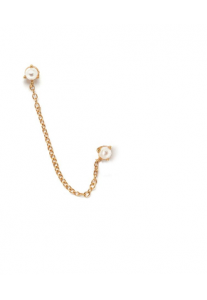 Doppio orecchino lobo argento 925 Nali