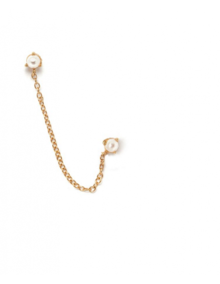 Doppio orecchino lobo argento 925 Nali