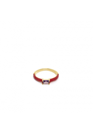 Anello tinta rosso Nalì MEAN0117