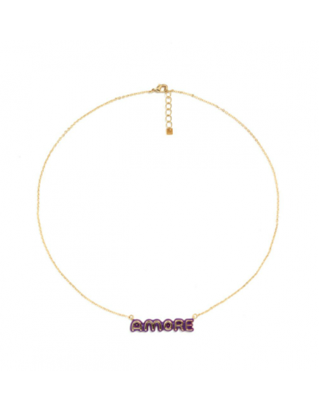 Collana amore viola Nalì MECL0097