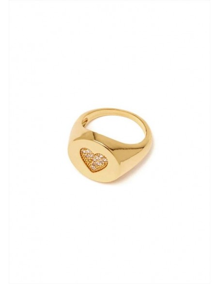 Anello oro con cuore Nalì EMAN0177