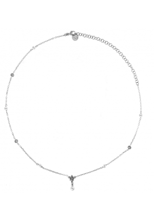 Collana girocollo stella centrale e perla pendente Rue Des Mille  GRZ-