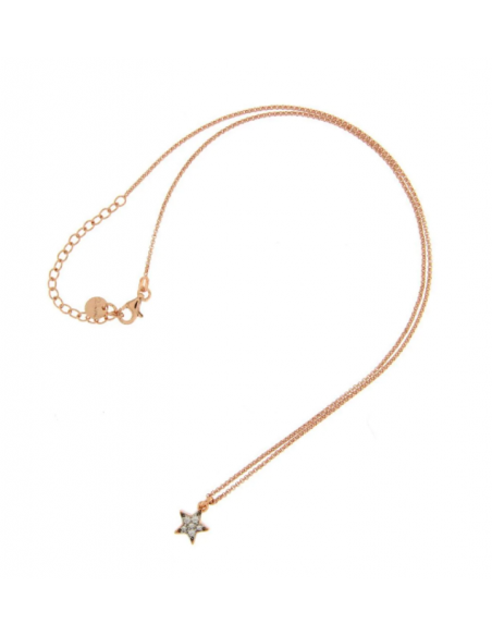 Collana girocollo con ciondolo zirconi bianchi Rue Des Mille GRZ-001