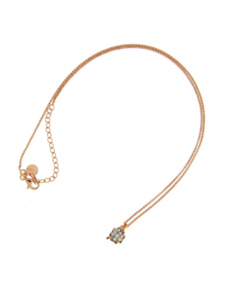 Collana girocollo con ciondolo zirconi bianchi Rue Des Mille GRZ-001