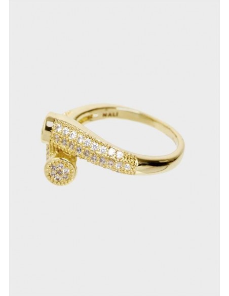 ANELLO CHIODO CON ZIRCONI Nalì MEAN0194