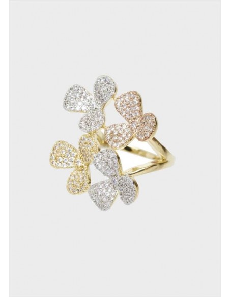 ANELLO FIORI CON ZIRCONI Nalì MEAN0198