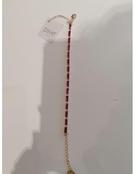 Bracciale fine con pietre Paviè BR.23.16B