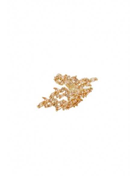 Nalì ANELLO SPIRALE CON PIETRE ORO