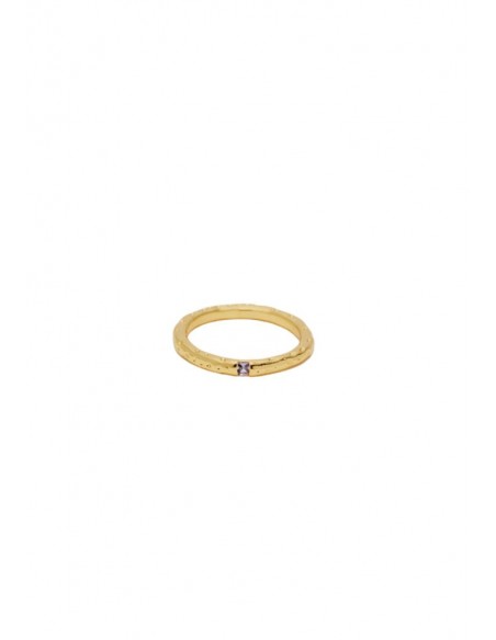 Nalì ANELLO SOTTILE LOU CON PIETRA LILLA