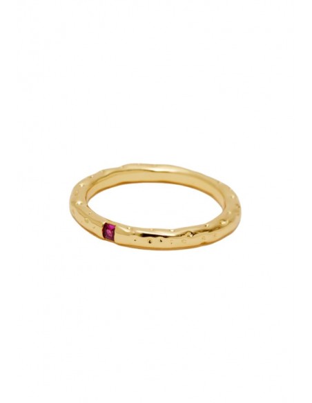Nalì ANELLO SOTTILE LOU CON PIETRA LILLA