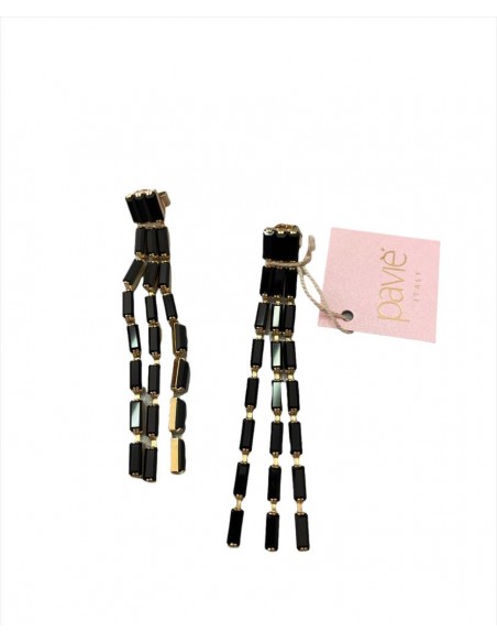 Orecchini tris cascata Swarovski Paviè