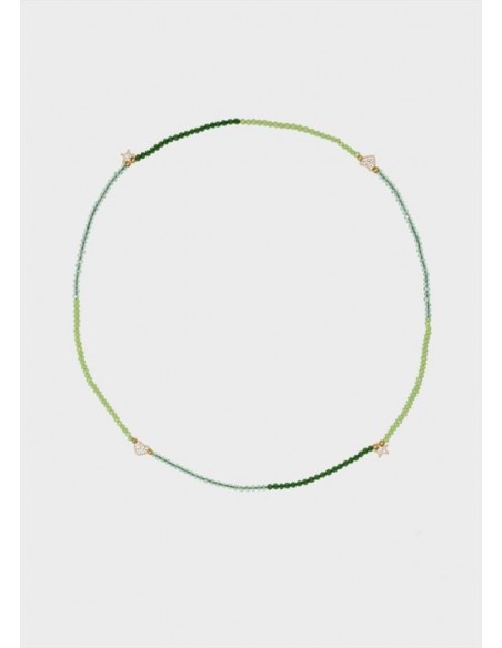 Collana con perline verde Nalì EMCL0729