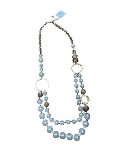 COLLANA LUNGA CON PERLE PAVIE' CL.23.56B