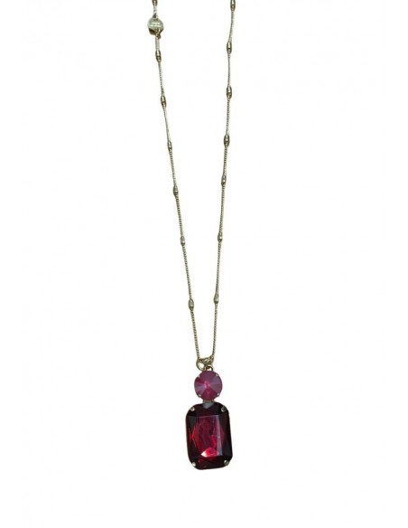 COLLANA LUNGA CON PIETRA PAVIE' CL.23.54A