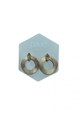 ORECCHINO CON CERCHIO PAVIE' OR.23.42A