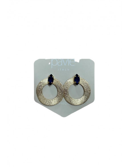 ORECCHINO CON CERCHIO PAVIE' OR.23.42A