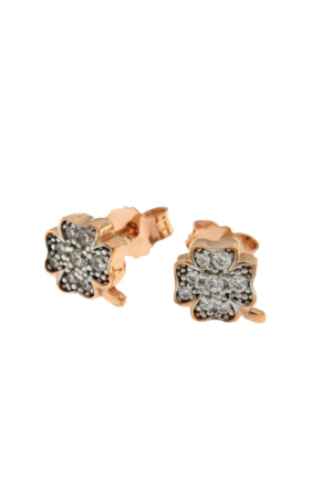 Orecchini con zirconi bianchi ORZ W LOBO