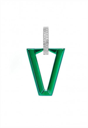 MONO ORECCHINO UALI METALLIC GREEN VALENTINA FERRAGNI