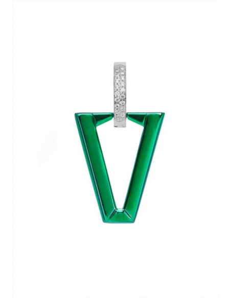 MONO ORECCHINO UALI METALLIC GREEN VALENTINA FERRAGNI