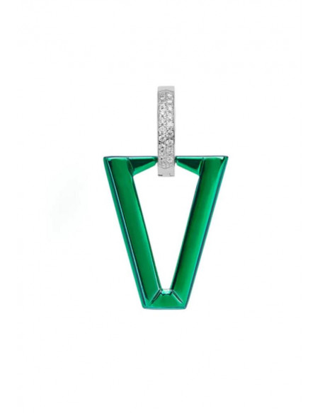 MONO ORECCHINO UALI METALLIC GREEN VALENTINA FERRAGNI