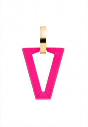 MONO ORECCHINO UALI FLUO PINK VALENTINA FERRAGNI