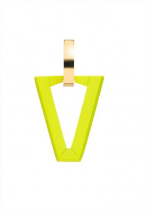MONO ORECCHINO UALI FLUO LIME VALENTINA FERRAGNI