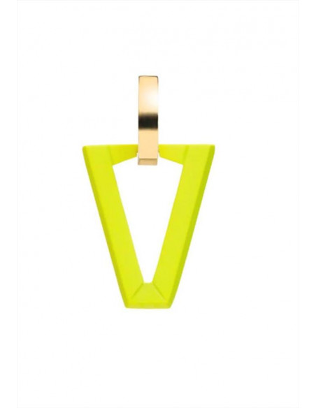 MONO ORECCHINO UALI FLUO LIME VALENTINA FERRAGNI