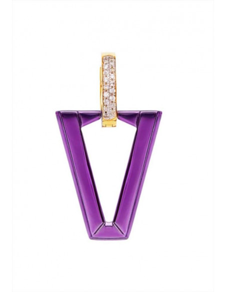MONO ORECCHINO UALI METALLIC VIOLET VALENTINA FERRAGNI