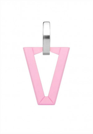 MONO ORECCHINO UALI PINK SILVER VALENTINA FERRAGNI