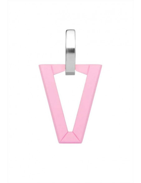 MONO ORECCHINO UALI PINK SILVER VALENTINA FERRAGNI