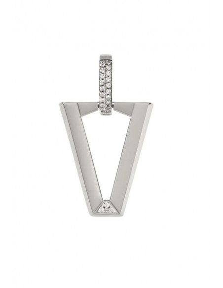 MONO ORECCHINO UALI PINK SILVER VALENTINA FERRAGNI