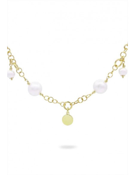 GIROCOLLO PERLE PENDENTI E MEDAGLIA RUE DES MILLE GR-019 M4 AU