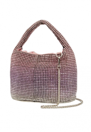 BORSA A SPALLA SHINY PIETRE DEGRADE' FUCSIA HKBS0132