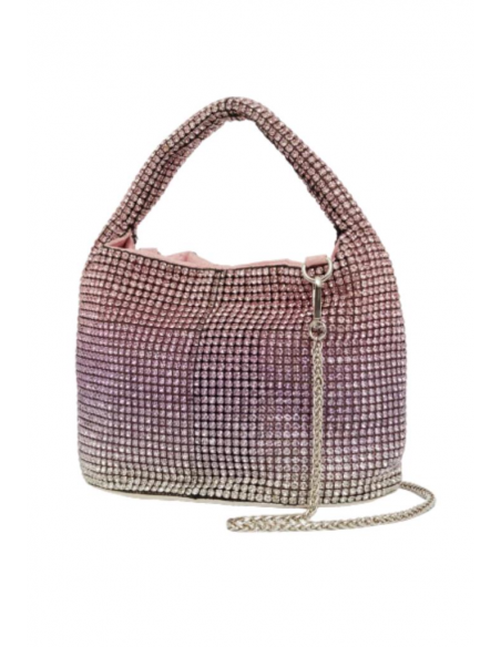 BORSA A SPALLA SHINY PIETRE DEGRADE' FUCSIA HKBS0132