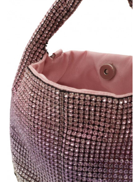BORSA A SPALLA SHINY PIETRE DEGRADE' FUCSIA HKBS0132