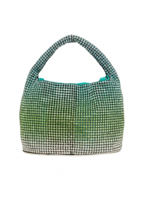 BORSA A SPALLA SHINY PIETRE DEGRADE' VERDE HKBS0134
