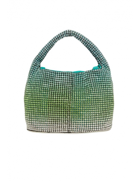 BORSA A SPALLA SHINY PIETRE DEGRADE' VERDE HKBS0134