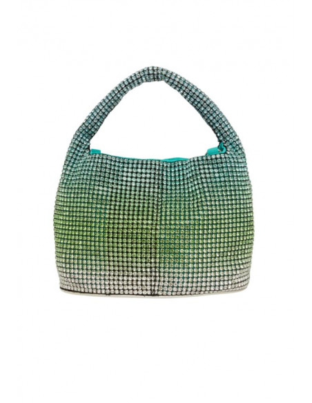 BORSA A SPALLA SHINY PIETRE DEGRADE' VERDE HKBS0134