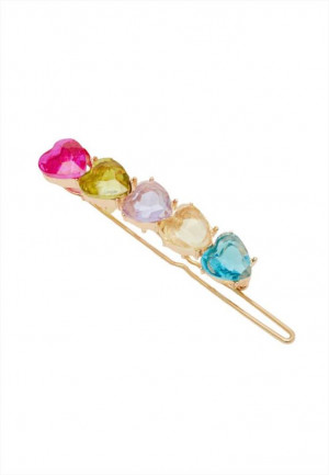 FORCELLA PER CAPELLI A CUORE CON PIETRE RAINBOW NALI' LUAC0234