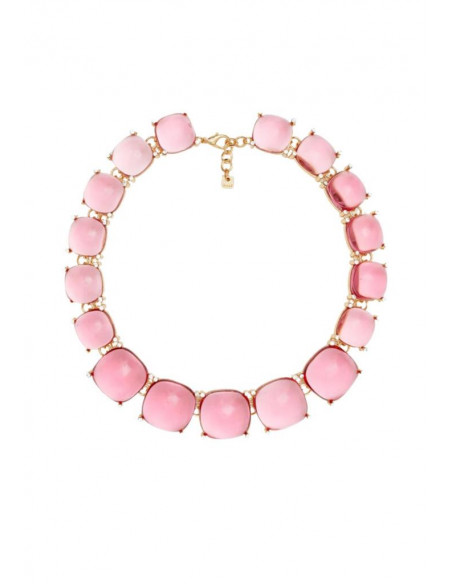 COLLANA IN VETRO ROSA NALI' LUCL0160