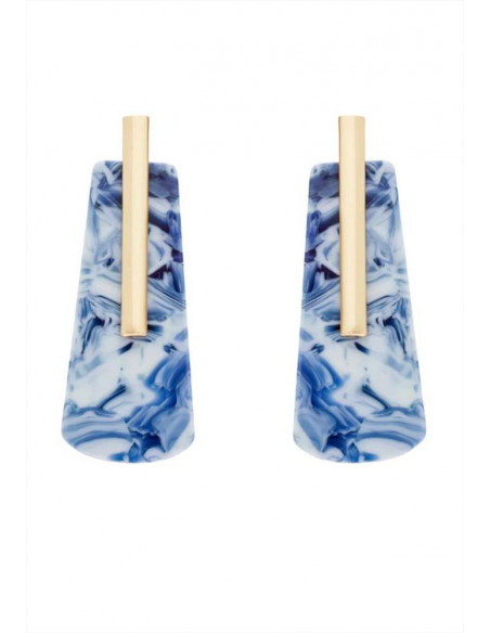ORECCHINI DIANA IN RESINA BLU NALI' MEOR0625