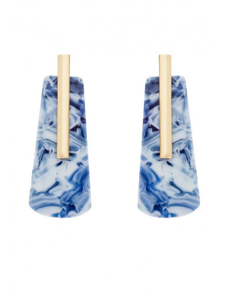 ORECCHINI DIANA IN RESINA BLU NALI' MEOR0625