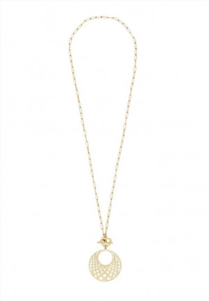 COLLANA TRAFORATA ACC.INOS.PLAC.ORO 14KT NALI' DWCL0061