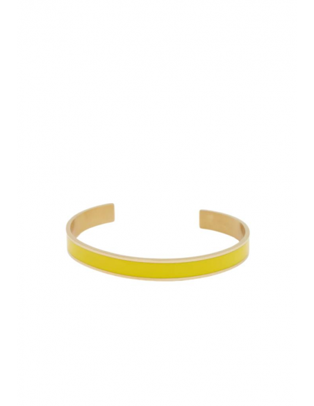 BRACCIALE DEVON RIGIDO SMALTATO GIALLO  NALI' MEBR0059