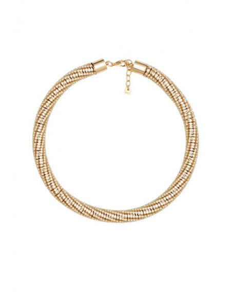 COLLANA GIROCOLLO TUBO CON PIETRE CLEAR NALI' EMCL0851