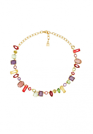 COLLANA FRANCINE CRISTALLI VERDE NALI' EMCL0853