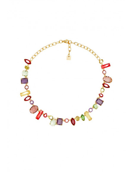 COLLANA FRANCINE CRISTALLI VERDE NALI' EMCL0853