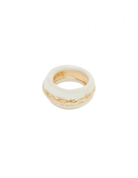 ANELLO FASCIA PIA SMALTATO PANNA NALI' EMAN0317